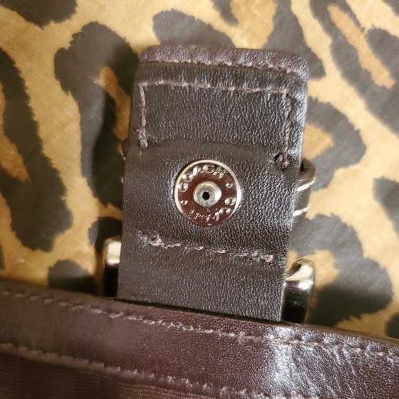 NWOT Authentic Coach Logo Wristlet with Pocket - Picture 5 of 8